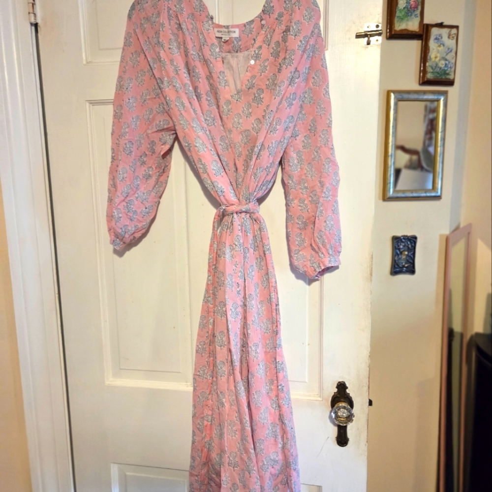 Emerdon Fry Made In Indis Pink Floral Tunic Dress